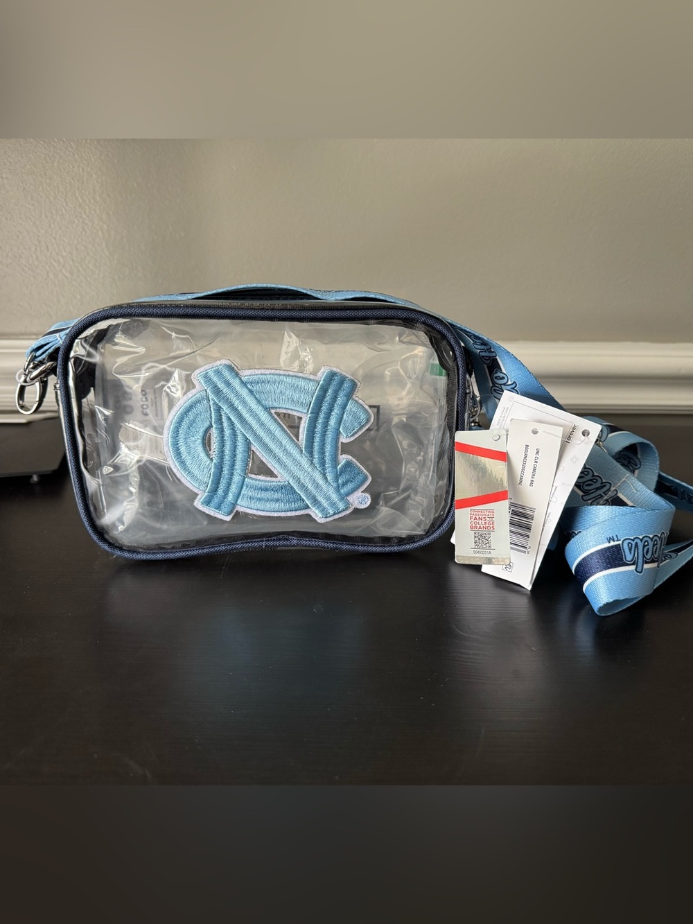 Carolina Tar Heels Clear Crossbody Stadium Bag